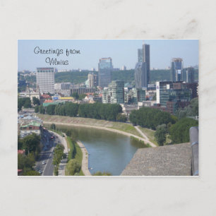 Grüße von Vilnius Postkarte