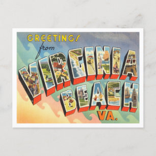 Grüße von Virginia Beach, Virginia Reise Postkarte
