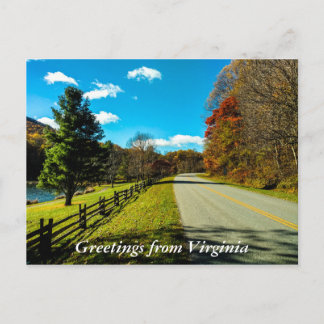Grüße von Virginia Postcard 3 Postkarte
