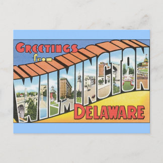 Grüße von Wilmington Delaware Postkarte