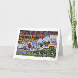 Grüße von Wilson, North Carolina Vintag Karte