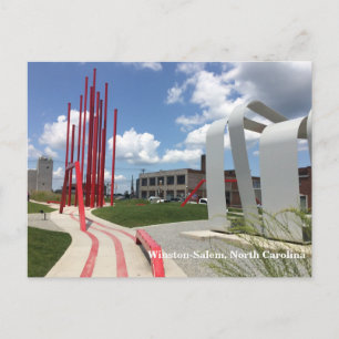 Grüße von Winston-Salem, NC. Postkarte