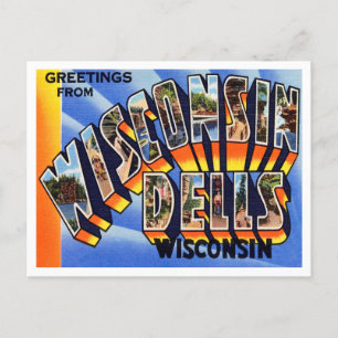 Grüße von Wisconsin Dells, Wisconsin Travel Postkarte
