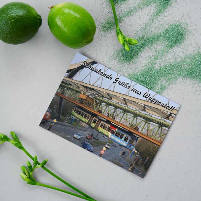Grüße von Wuppertal in deutscher Sprache Postkarte (Von Creator hochgeladen)