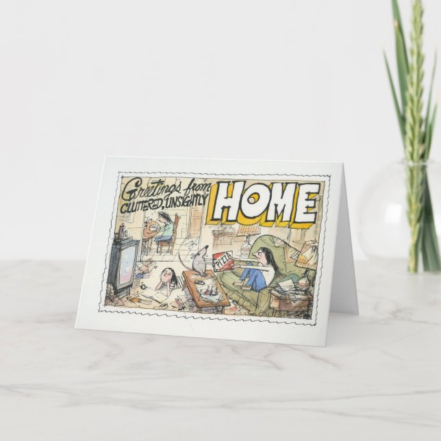 Grüße von Zuhause Karte (Vorderseite)