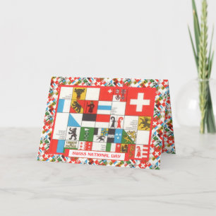 Grüße zum Schweizerischen Nationalfeiertag Karte