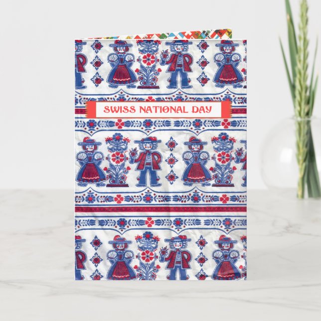 Grüße zum Schweizerischen Nationalfeiertag Karte (Vorderseite)