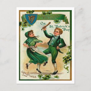 Grüße zum St. Patrick Postkarte