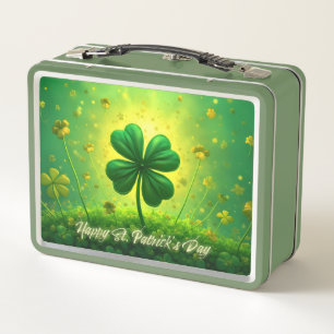 Grüße zum St. Patrick's Day Metall Brotdose
