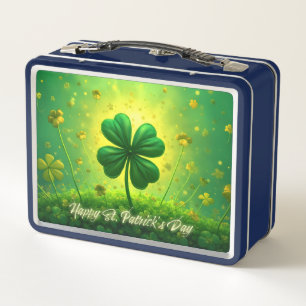 Grüße zum St. Patrick's Day Metall Brotdose