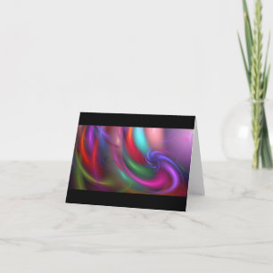 Grüßende Fraktal-Feuerwerke und Anmerkungs-Karte Karte