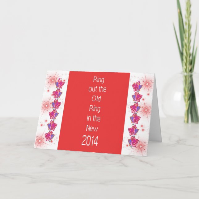 Grußkarte 2014 einsteigen und aussteigen karte (Vorderseite)