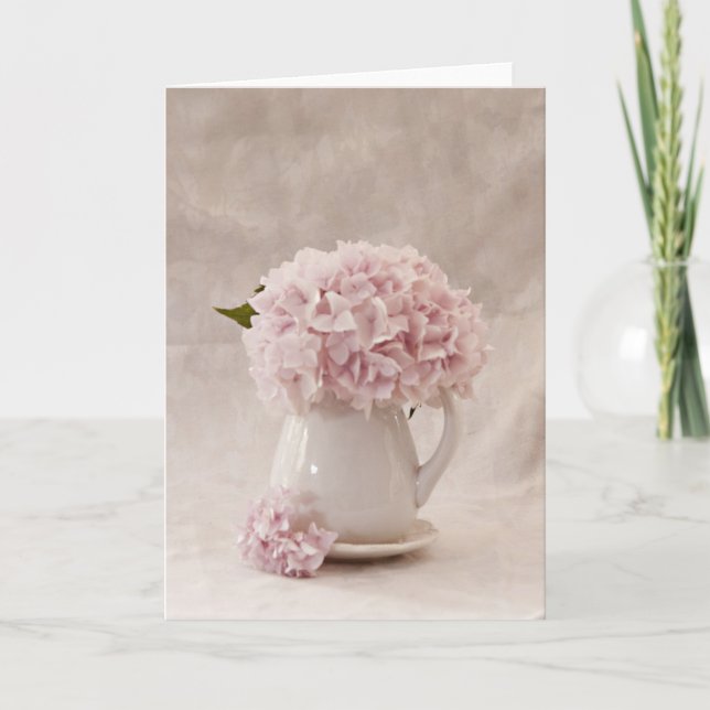Grußkarte 5" x 7" - einfach Hydrangea Karte (Vorderseite)