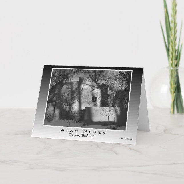 Grußkarte - "Abend Shadows" Karte (Vorderseite)