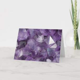 Grußkarte Amethyst Geode Karte