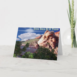 Grußkarte an einem Tag Karte