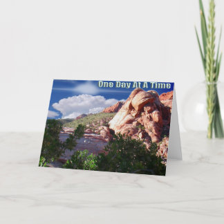 Grußkarte an einem Tag Karte