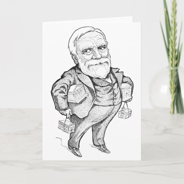 Grußkarte "Andrew Carnegie" Karte (Vorderseite)
