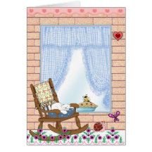 Grußkarte auf der Vorderseite