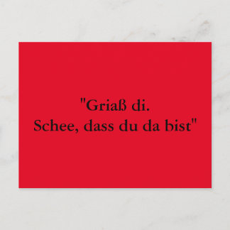 Grußkarte aus Bayern Postkarte