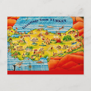 Grußkarte aus der Türkei Postkarte
