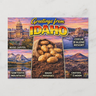Grußkarte aus Idaho Postkarte