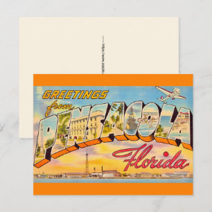 Grußkarte aus Pensacola Florida Postkarte