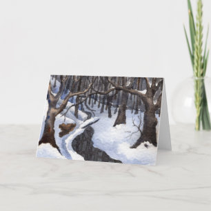 Grußkarte aus Schnee Karte