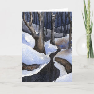 Grußkarte aus Schnee Karte