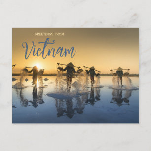 Grußkarte aus Vietnam Postkarte