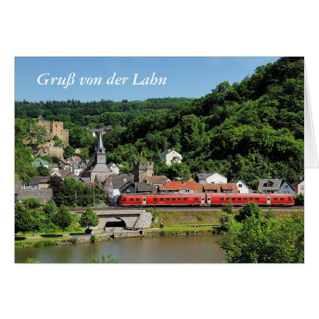 Grußkarte Balduinstein im Lahntal (Vorderseite (Horizontal))