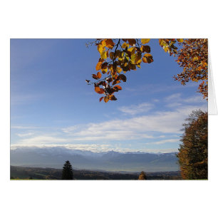 Grusskarte Bergpanorama, blanko