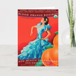 Grußkarte Blut Orange Rooibos Karte