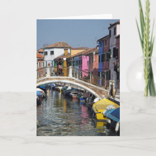Grußkarte: Burano Bridge Karte
