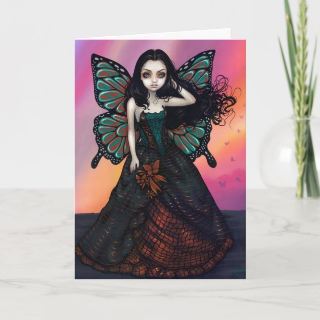 Grußkarte "Butterfly Sunset" Karte (Vorderseite)