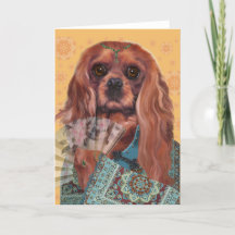 Grußkarte | Cavalier Spaniel | Ruby Cavalier