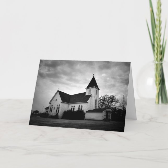 Grußkarte - Country Church Karte (Vorderseite)