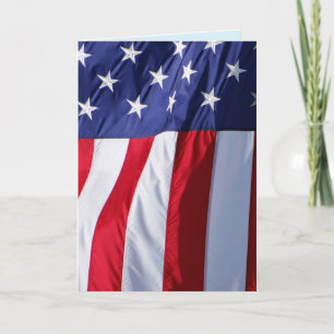 Grußkarte der amerikanischen Flagge Feiertagskarte