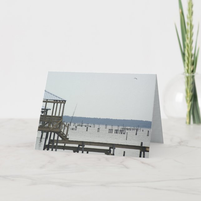 Grußkarte "der Bucht" Karte (Vorderseite)