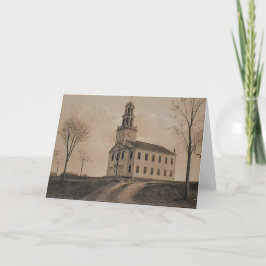 Grußkarte der kongregationalen Kirche Karte