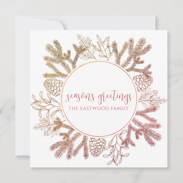 Grußkarte der personalisierten Jahreszeit Mitteilungskarte (Vorderseite)