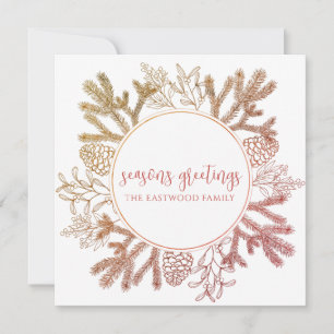 Grußkarte der personalisierten Jahreszeit Mitteilungskarte