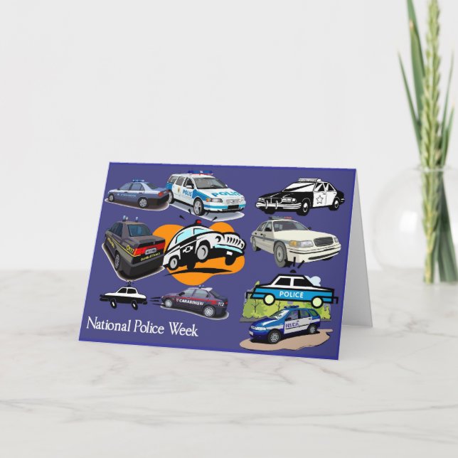 Grußkarte der Polizeiwoche 3 Karte (Vorderseite)