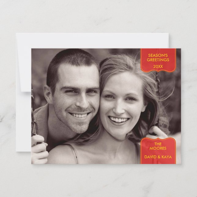 Grußkarte der Saison Feiertagskarte (Vorderseite)