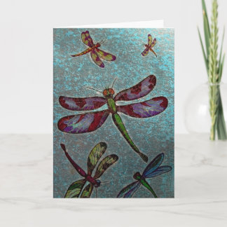 Grußkarte des Dragonfly im Inneren Karte
