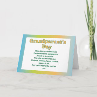 Grußkarte des Großeltern-Tag 2 Karte