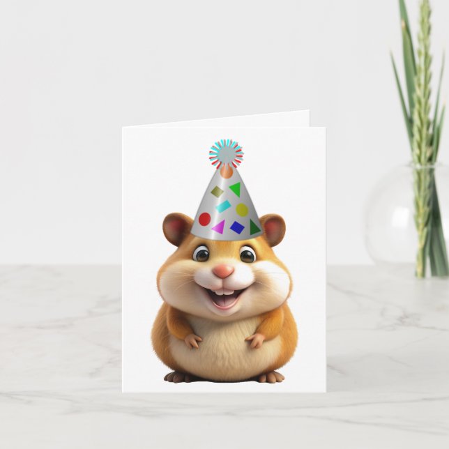 Grußkarte des Hamsters Geburtstag Karte (Vorderseite)