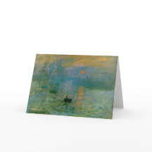 Grußkarte des Impression Soleil Levant