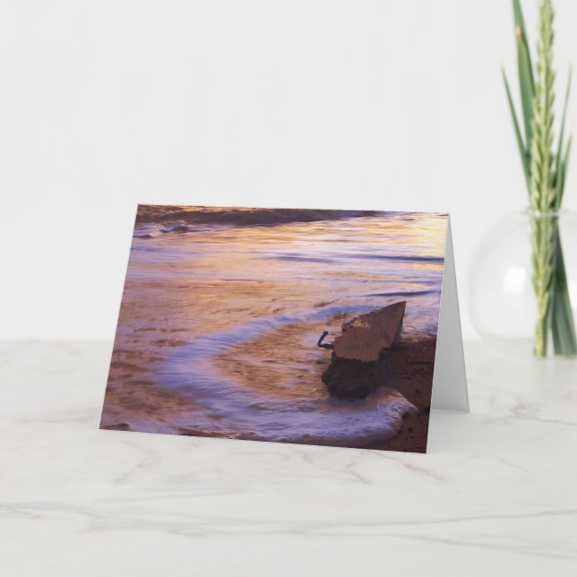 Grußkarte des Morning Adrift Karte (Vorderseite)