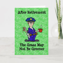 Grußkarte des Polizisten für Polizeibeamte Karte